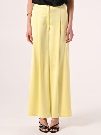 Pantaloni Gialli in Raso