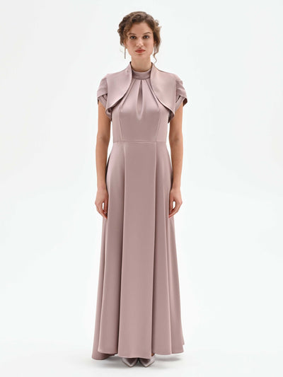 Coprispalla atelier rosa blush in raso