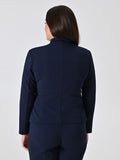 Giacca Curvy con Zip Blu