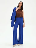 Pantalone a palazzo blu cina