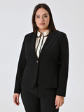 Giacca Curvy Monobottone Nera