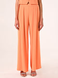 Pantaloni Arancioni in Tessuto Fluido