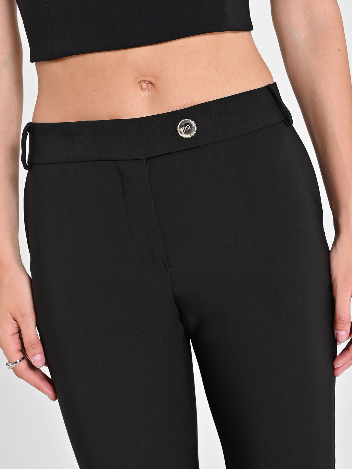 Pantaloni Slim in Tessuto Tecnico