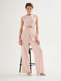 Pantaloni Ampi in Cadi Rosa