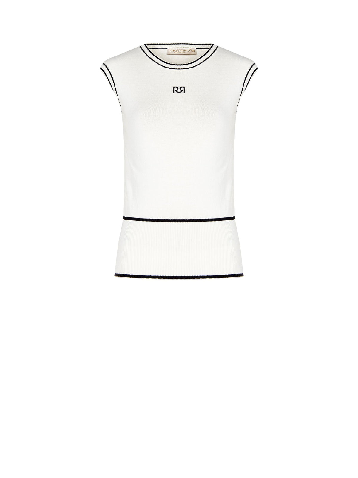 Top in Maglia Black & White