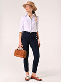 Pantaloni con Bottoni Mariniére Blu
