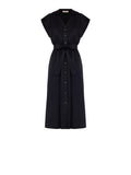 Chemisier in Cotone Nero