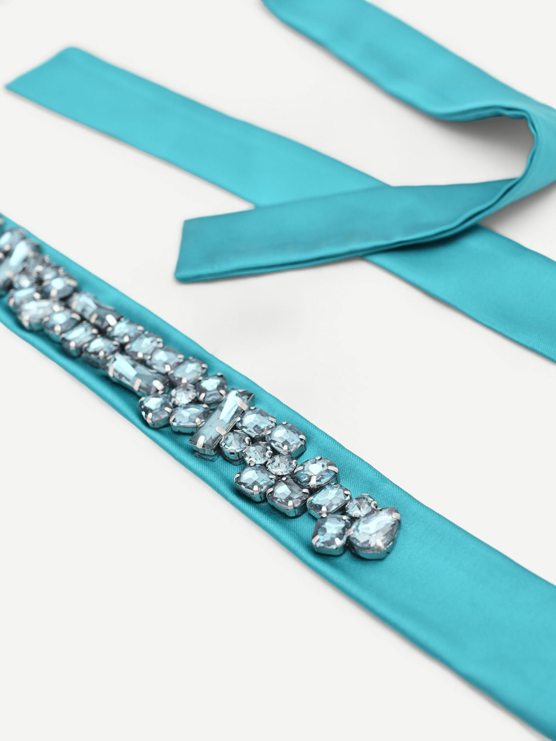 Cintura atelier verde smeraldo con pietre