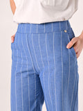 Pantaloni in Denim Gessato