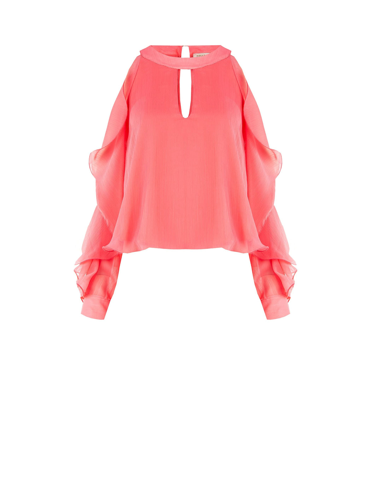 Blusa con Rouches Rosa Camelia
