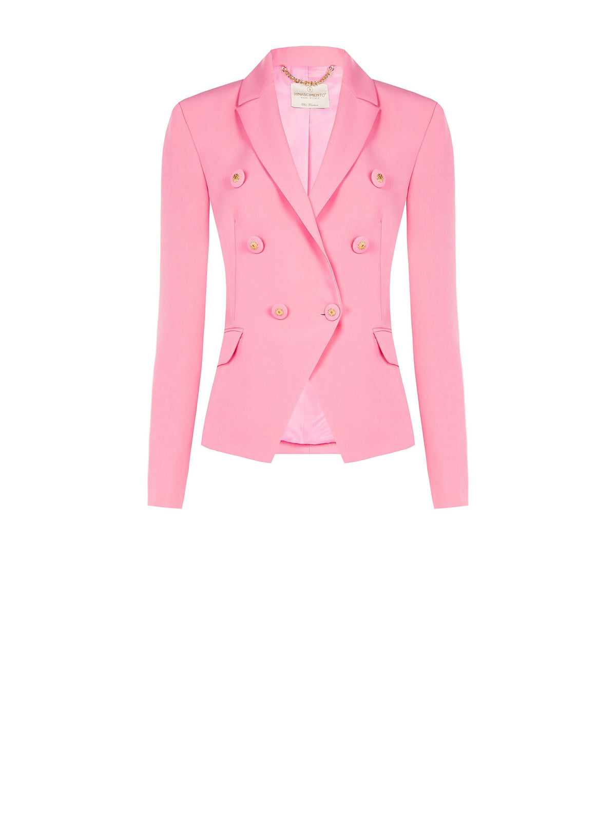 Giacca doppiopetto rosa pastello