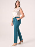 Pantaloni Curvy Verde Reale