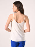 Top Bianco con Inserto Gioiello