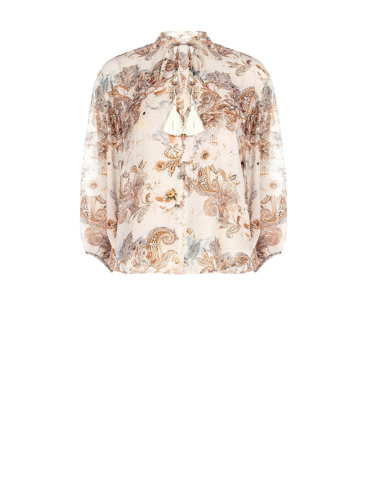 Blusa con stampa paisley