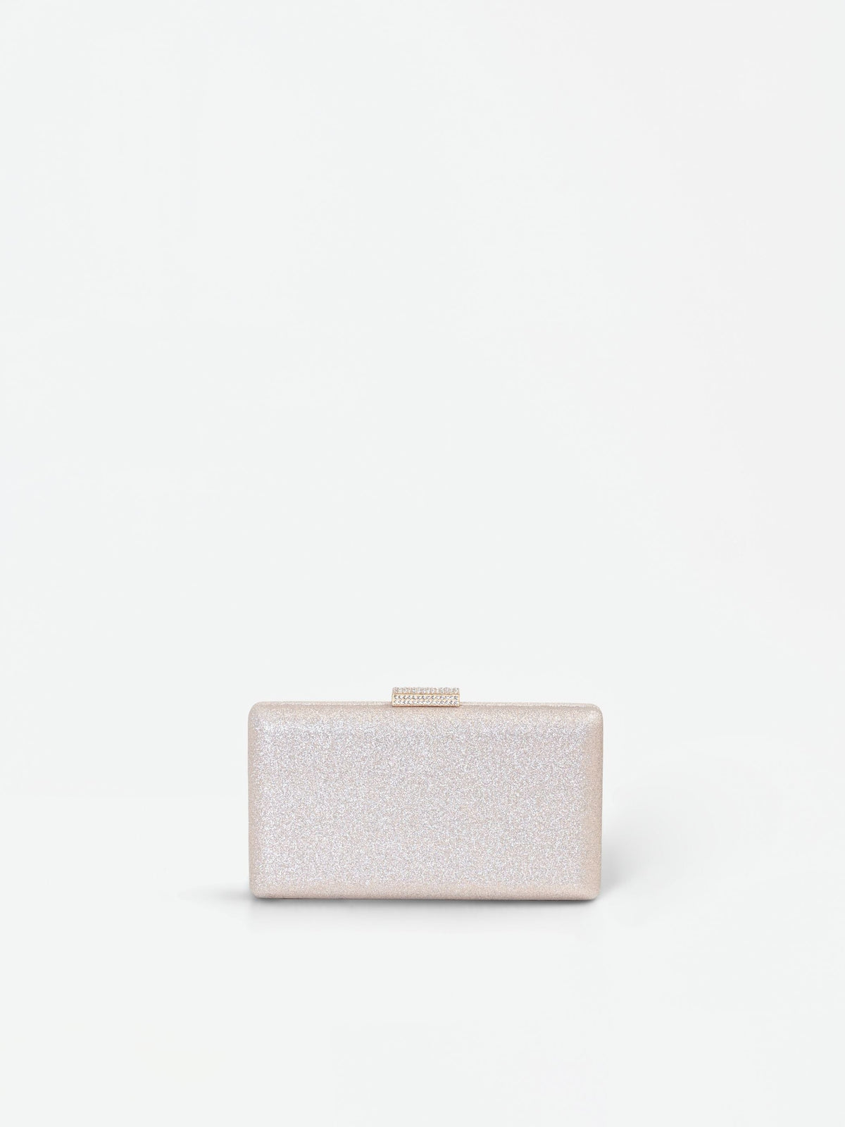 Clutch Oro Glitter con chiusura Gioiello