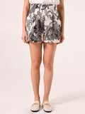 Shorts in Stuoia stampa Toile de Jouy
