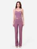 Top crop rosa antico stile bustier