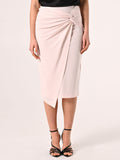 Gonna Tubino Beige con Nodo