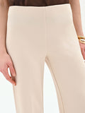Pantalone a palazzo beige chiaro
