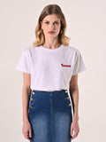 T-Shirt Baciami Bianca