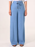 Pantaloni in Chambray Ampi