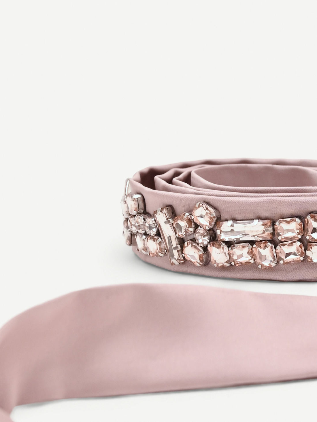 Cintura atelier rosa blush con pietre