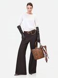 Pantalone largo cadi moro marrone