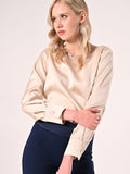 Blusa Beige in Raso