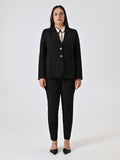 Giacca Curvy Due Bottoni Nera