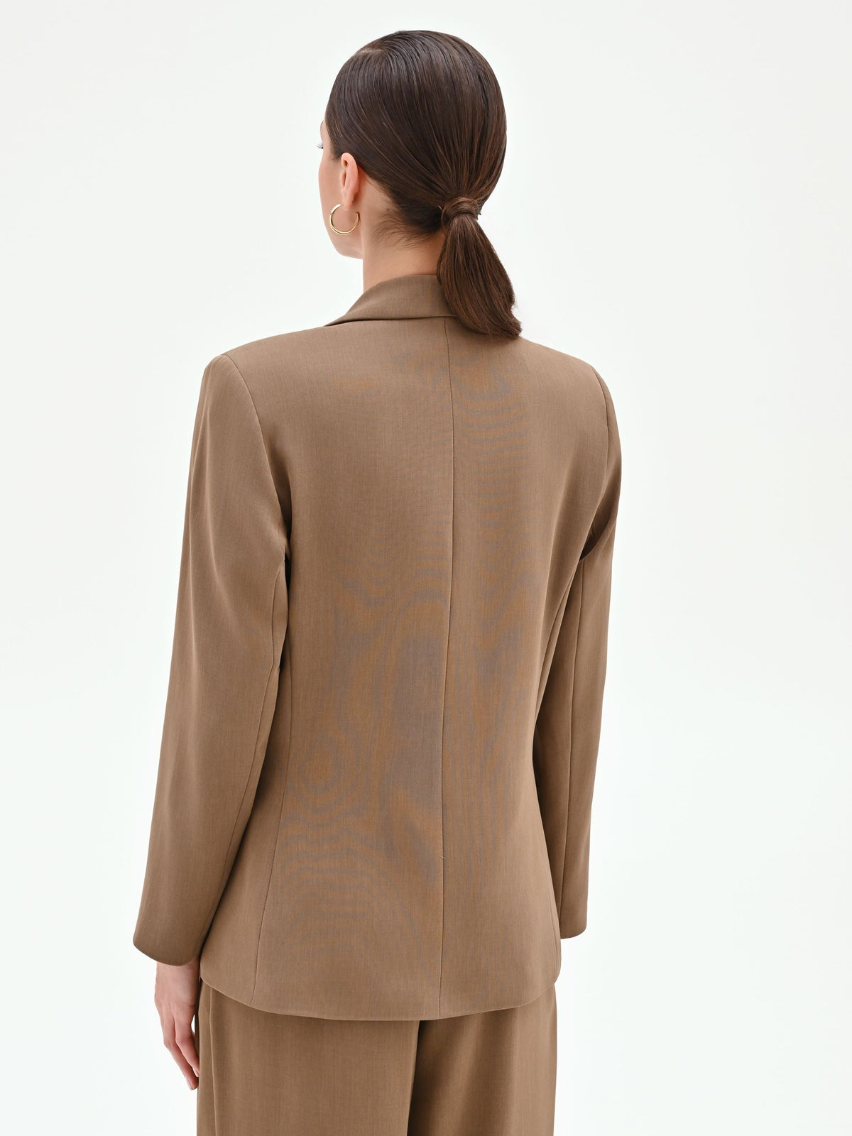 Blazer doppiopetto in cadi fango marrone