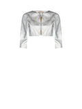 Coprispalle bolero argento metallizzato