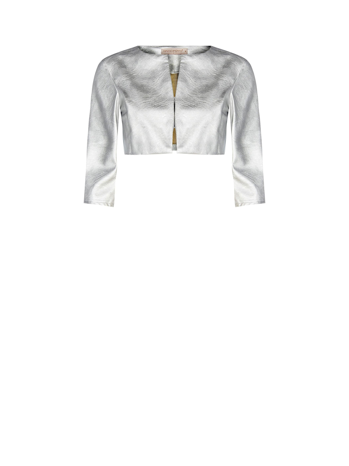 Coprispalle bolero argento metallizzato