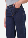 Pantaloni jeans blu navy a palazzo Giorgia Palmas X Rinascimento