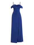 Abito Rinascimento atelier Blu Navy con Spalle Scoperte