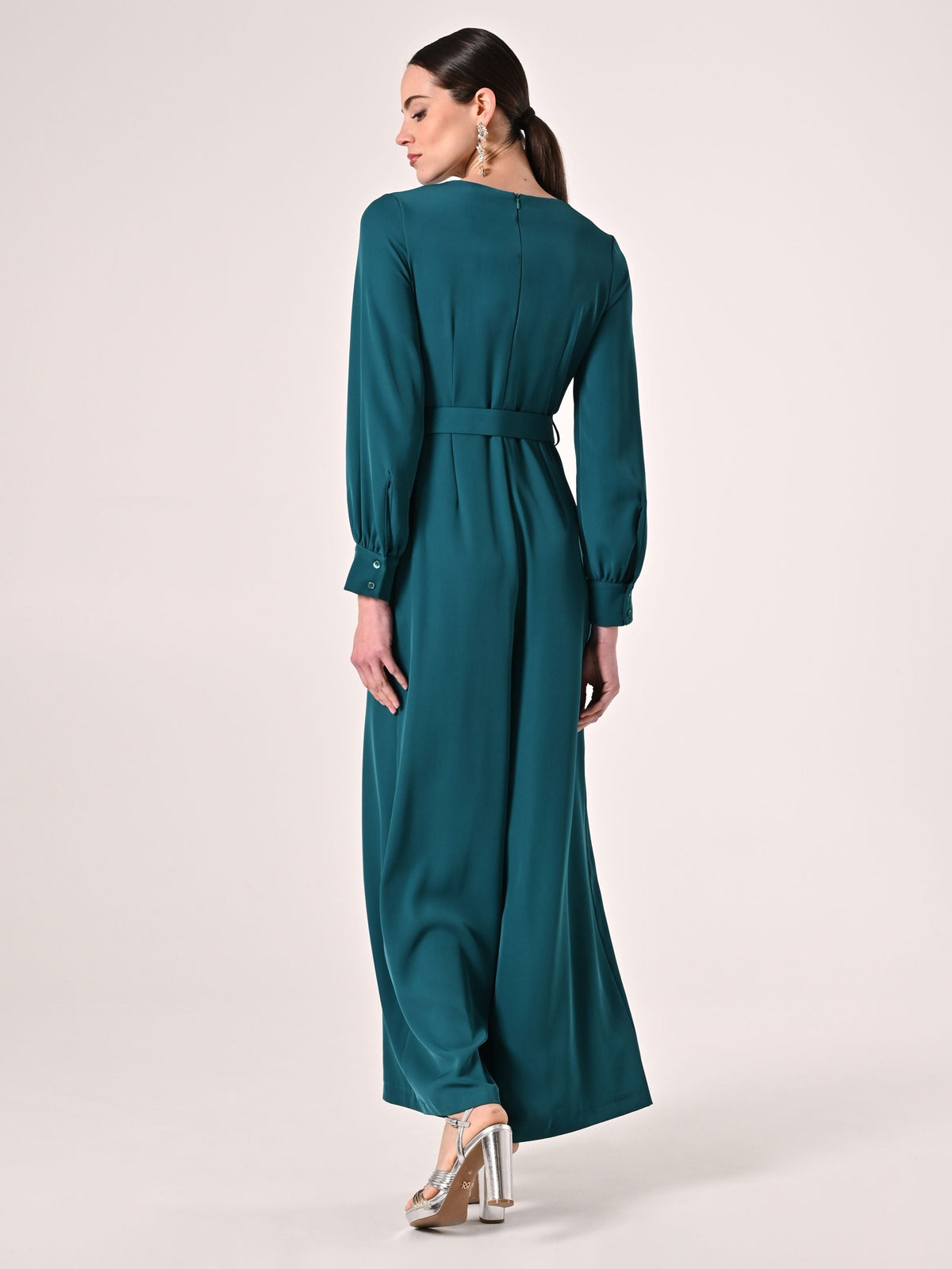 Tuta cinta Monogram Verde Reale