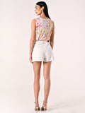 Shorts in Denim Bianco