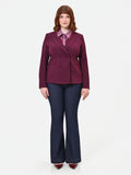 Giacca Curvy doppiopetto bordeaux rosso