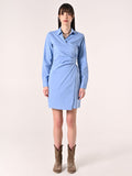 Abito Camicia in Cotone Azzurro