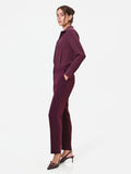 Pantalone Studio bordeaux gessato