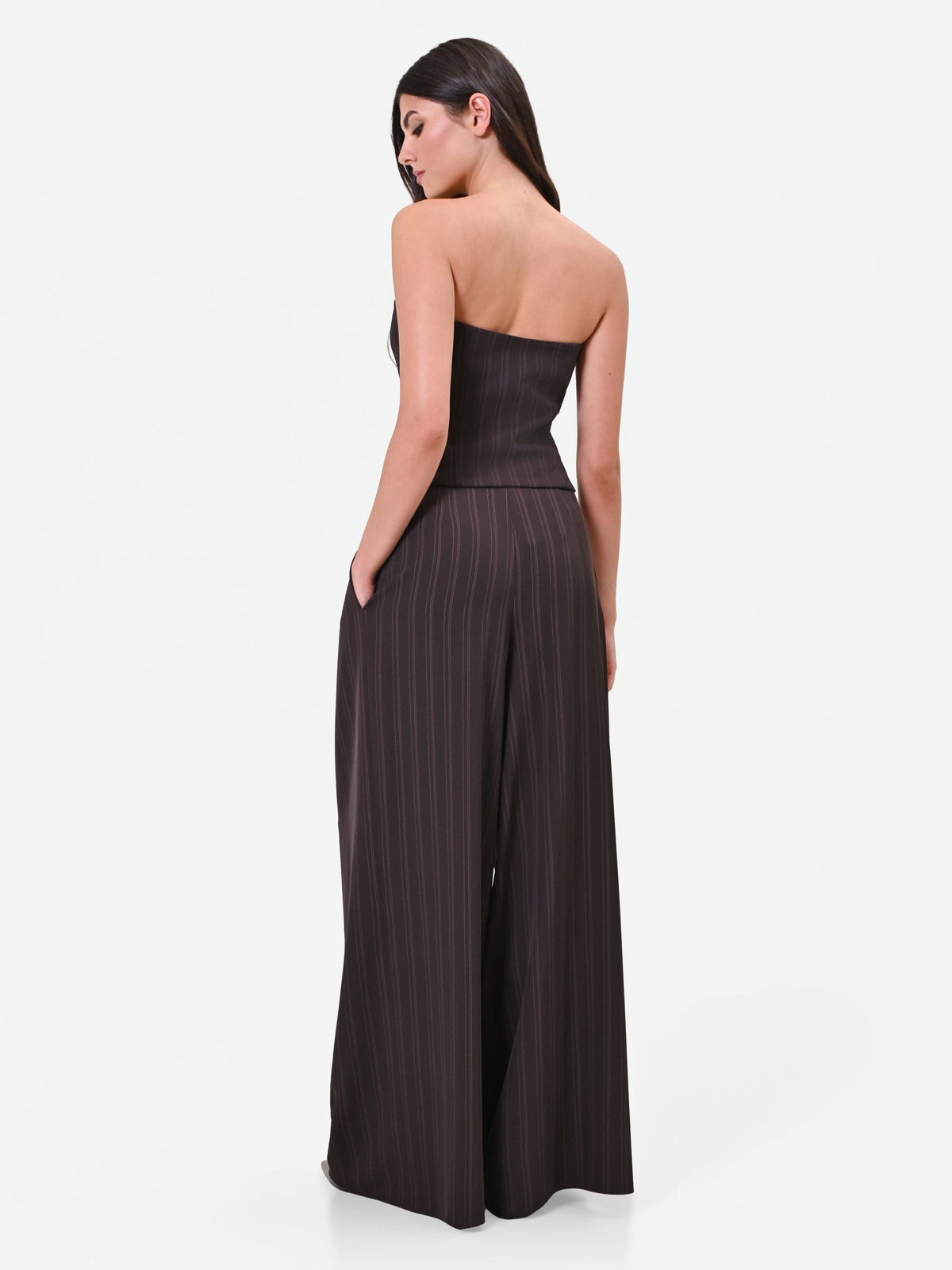 Pantalone palazzo gessato testa di moro Giorgia Palmas X Rinascimento
