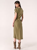 Abito Verde Militare in Viscosa