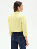 Giacca bolero giallo chiaro