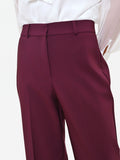 Pantalone Studio bordeaux rosso con piega centrale