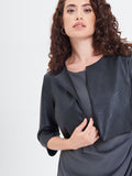 Coprispalle Curvy in Simil Pelle Nero