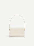 Pochette rigida beige effetto vernice