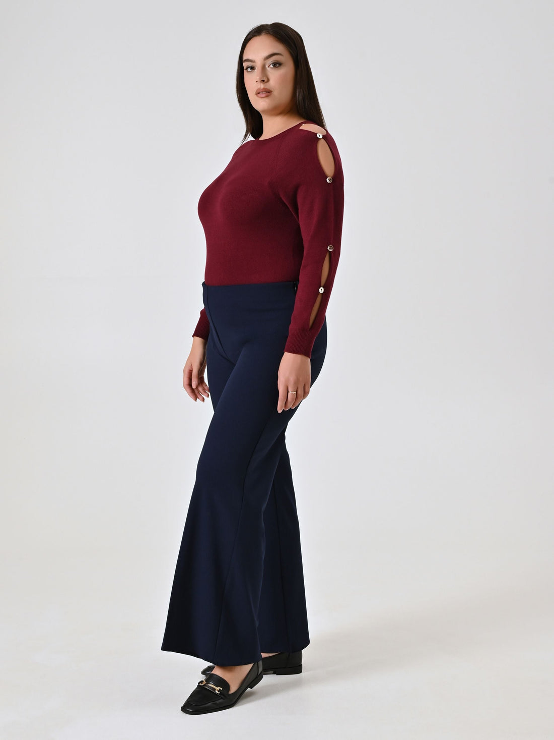 Pantalone Palazzo Curvy Blu