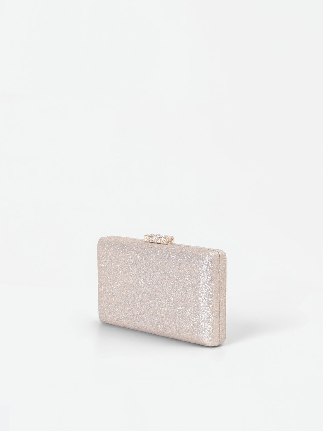 Clutch Oro Glitter con chiusura Gioiello