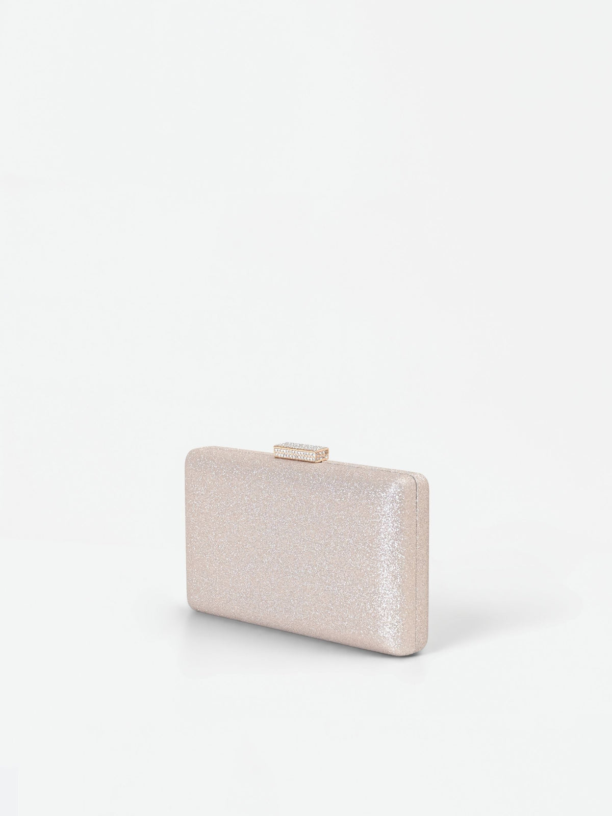 Clutch Oro Glitter con chiusura Gioiello