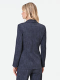 Giacca blazer blu navy in punto milano