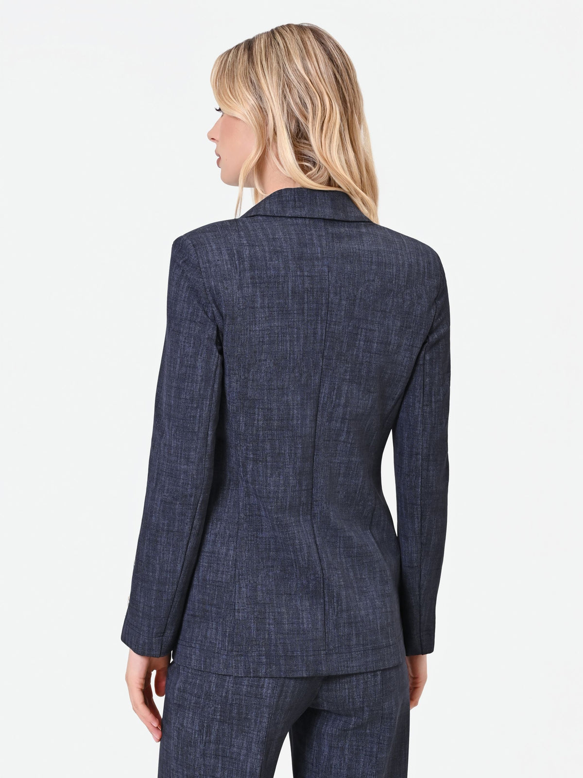 Giacca blazer blu navy in punto milano